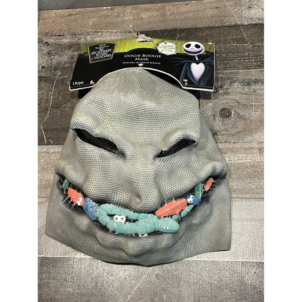 Disney Nightmare Before Christmas Oogie Boogie Mask Glow in the Dark Halloween